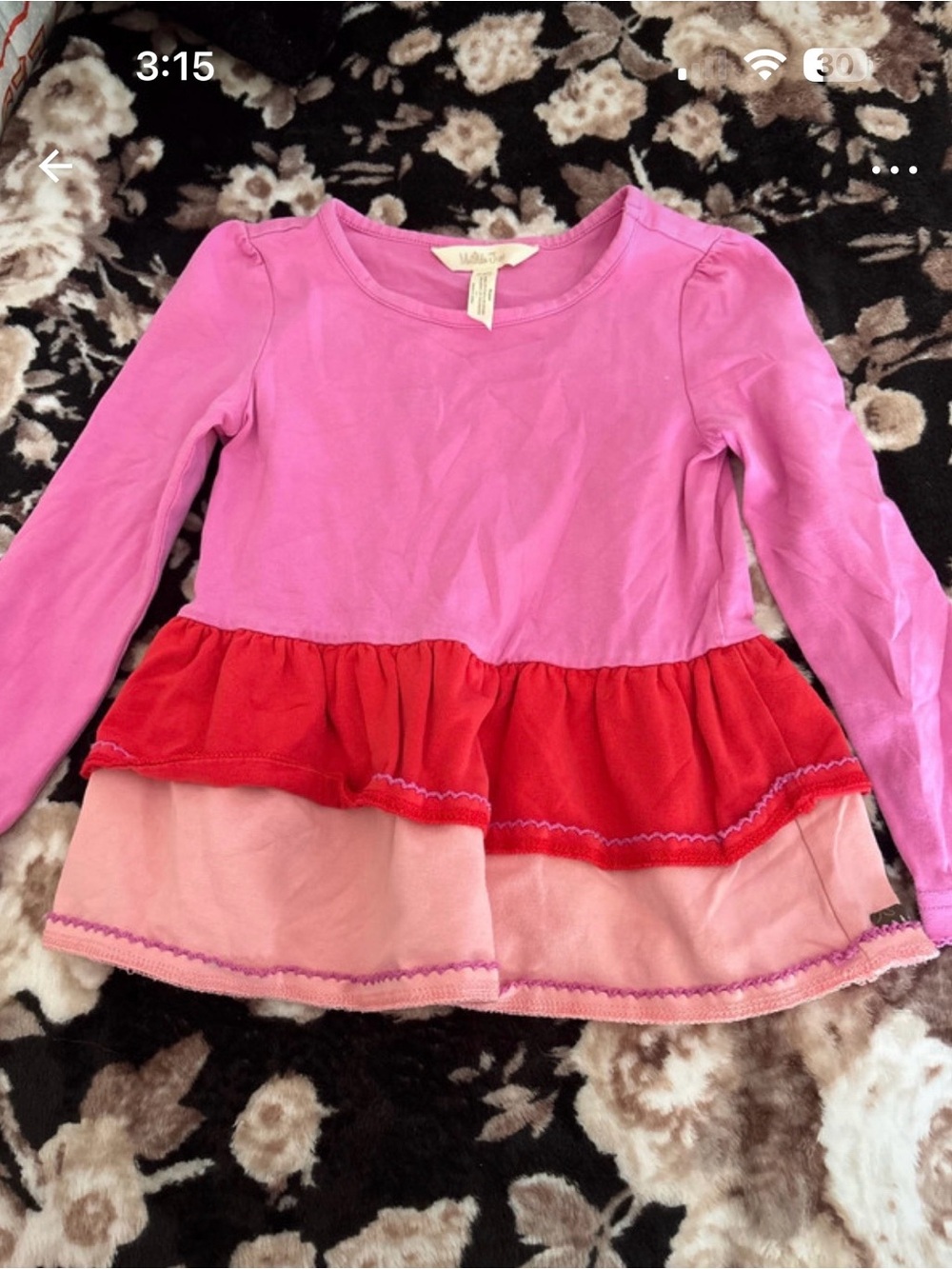 Matilda Jane ruffle tunic size 4